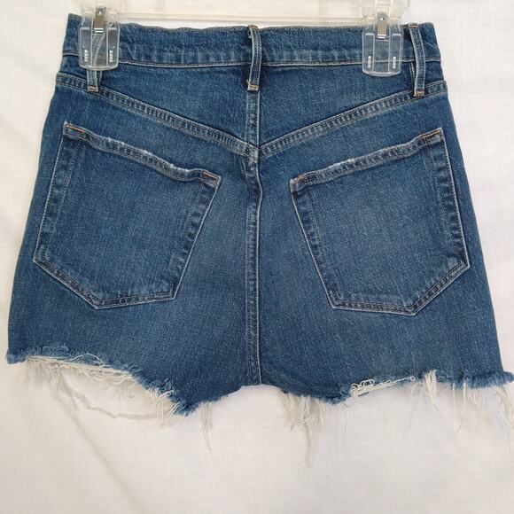 FRAME Le Vintage Bermuda Shorts Raw Hem Sz 27 Summer Casual Vacation - Picture 2 of 15